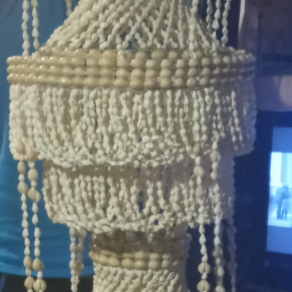Altos shell chandelier